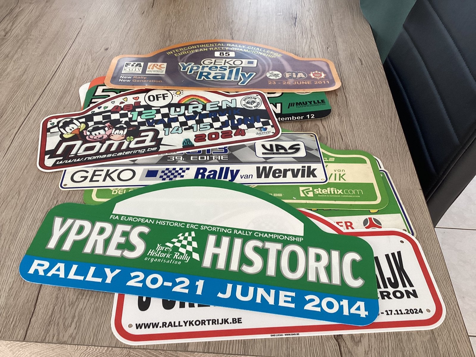 14 Rallyplaaten te ruilen voor plaaten dat ik niet heb, Verzamelen, Ophalen of Verzenden, Zo goed als nieuw, Auto's