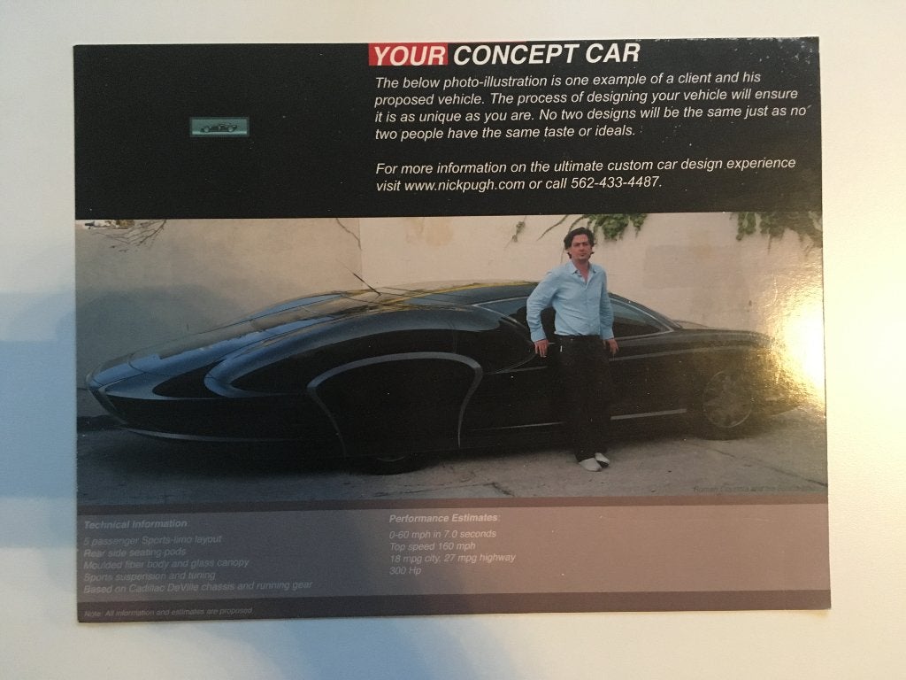 Concept car flyer, Boeken, Ophalen of Verzenden, Zo goed als nieuw, Overige merken