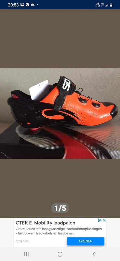 Te koop carbon koersschoenen maat 43,5.nieuwstaat., Fietsen en Brommers, Ophalen