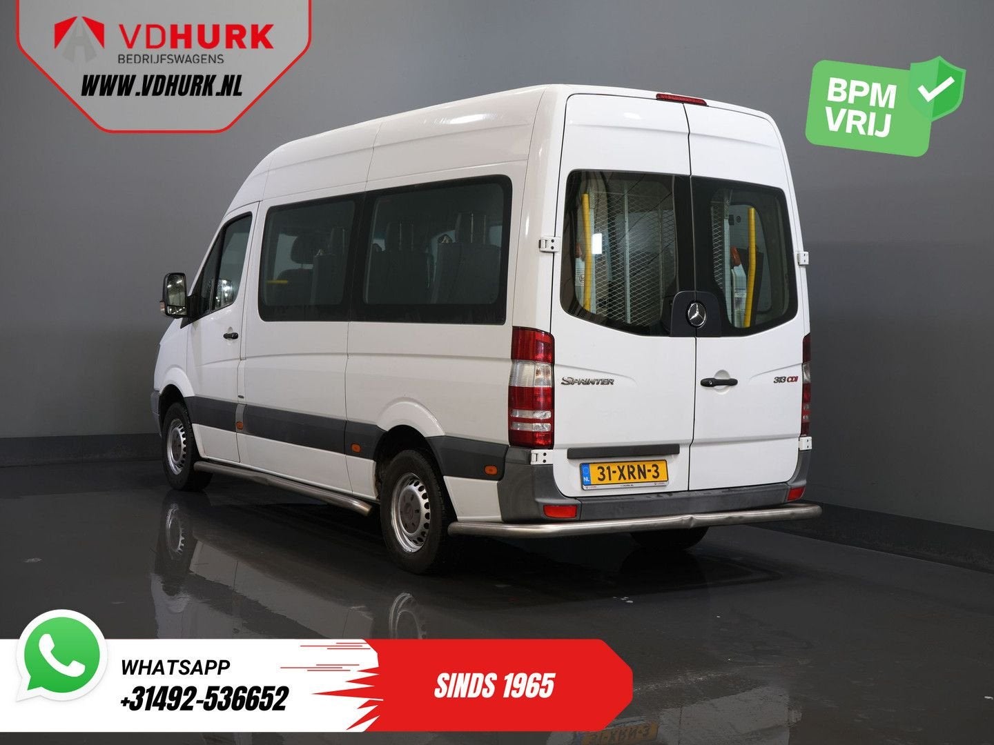 Mercedes-Benz Sprinter 313 2.2 CDI L2H2 €8.470 Incl. BTW BPM, 207 g/km, Airconditioning, Wit, Mercedes-Benz