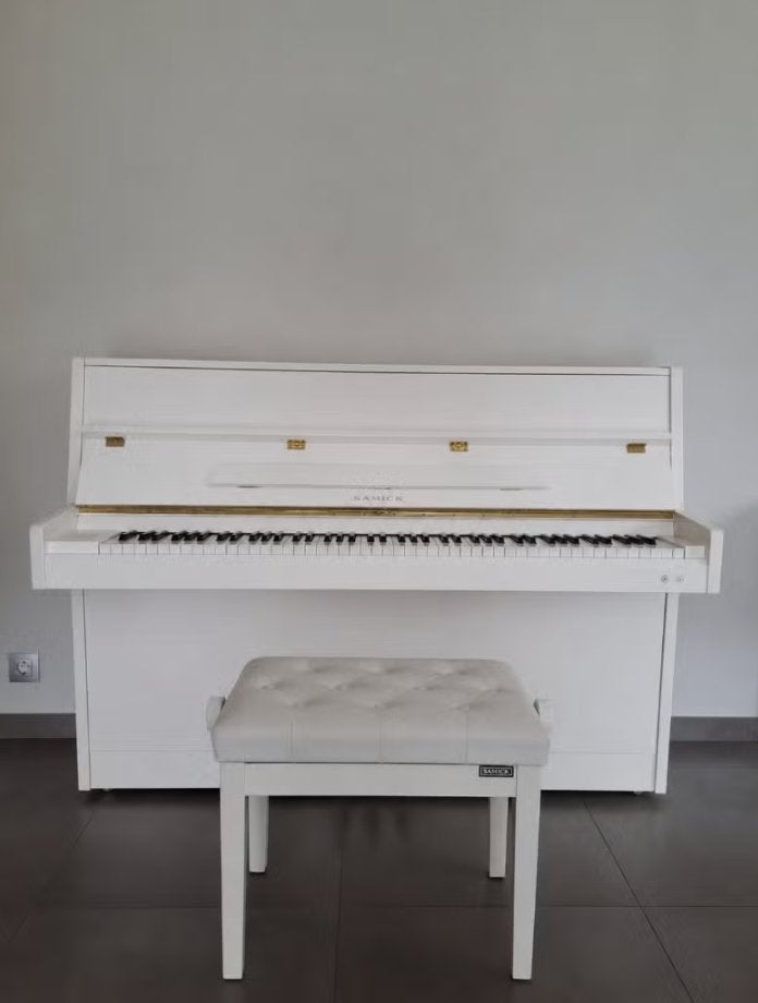 Piano Samick, Musique & Instruments, Enlèvement, Blanc, Piano