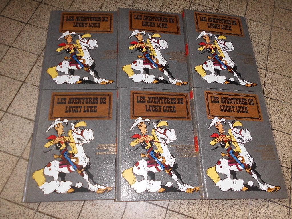 De 6 Rombaldi-integralen „Lucky Luke” van Morris, Boeken, Stripverhalen, Ophalen of Verzenden