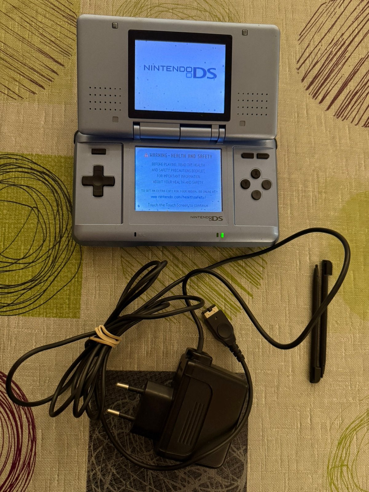 Nintendo ds phat met 6 games, Enlèvement ou Envoi, Utilisé, Bleu, DS Original ou Phat