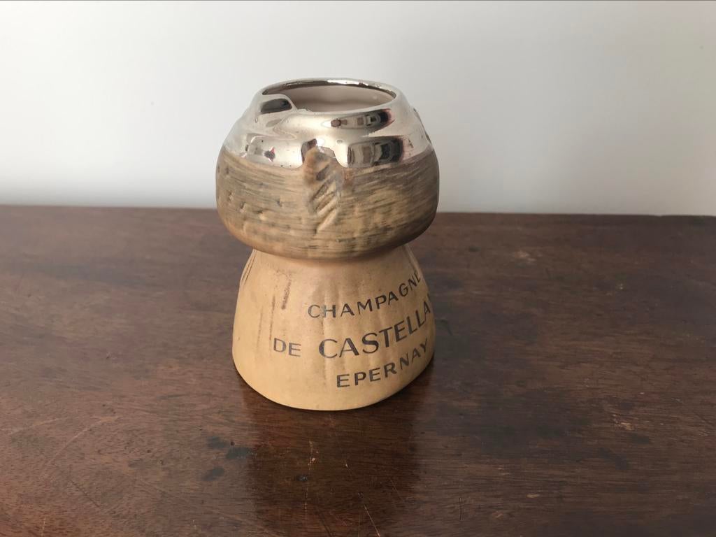 Vintage asbak champagne de Castellane epernay, Verzamelen, Wijnen, Zo goed als nieuw, Champagne, Ophalen of Verzenden
