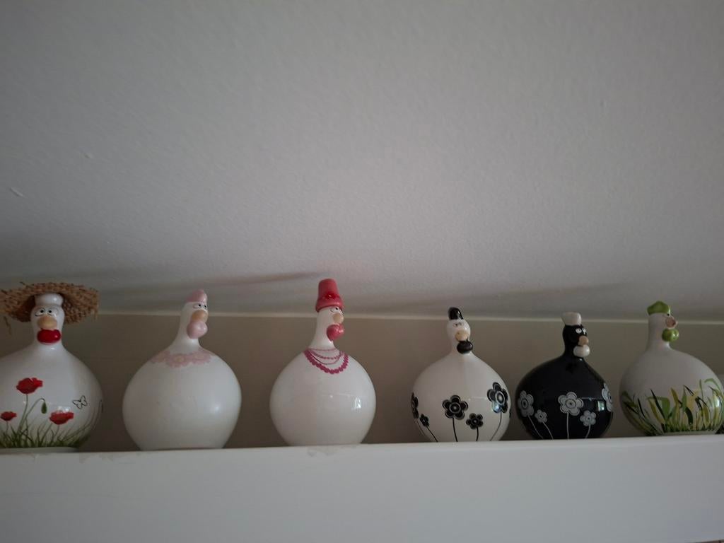 decoratie kippen, Ophalen