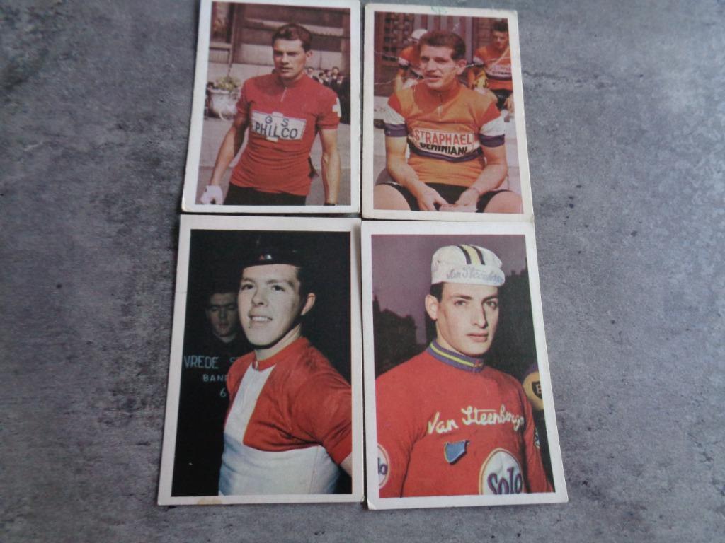 WIELRENNERS ANNO 1962 MONTY GUM VELO SERIE 4X, Ophalen of Verzenden