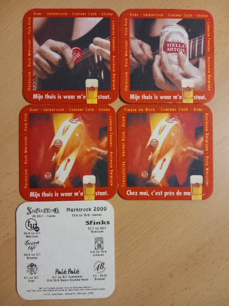 Bierviltjes Stella Artois (490), Ophalen of Verzenden, Zo goed als nieuw, Stella Artois