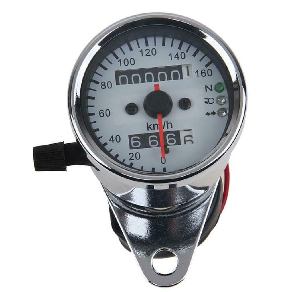 PROMO -50% - Kilometerteller café racer analoog inox, Enlèvement ou Envoi, Neuf
