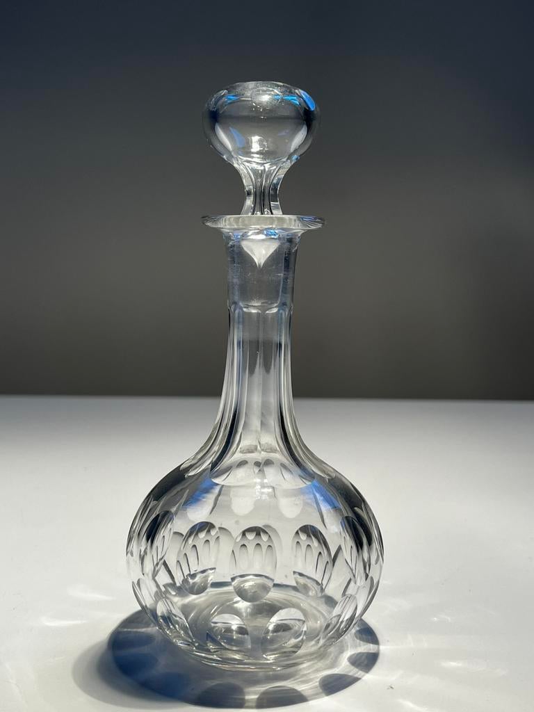pre-1900 antiek Val-Saint-Lambert VSL karaf DUMORTIER, Antiek en Kunst, Ophalen of Verzenden