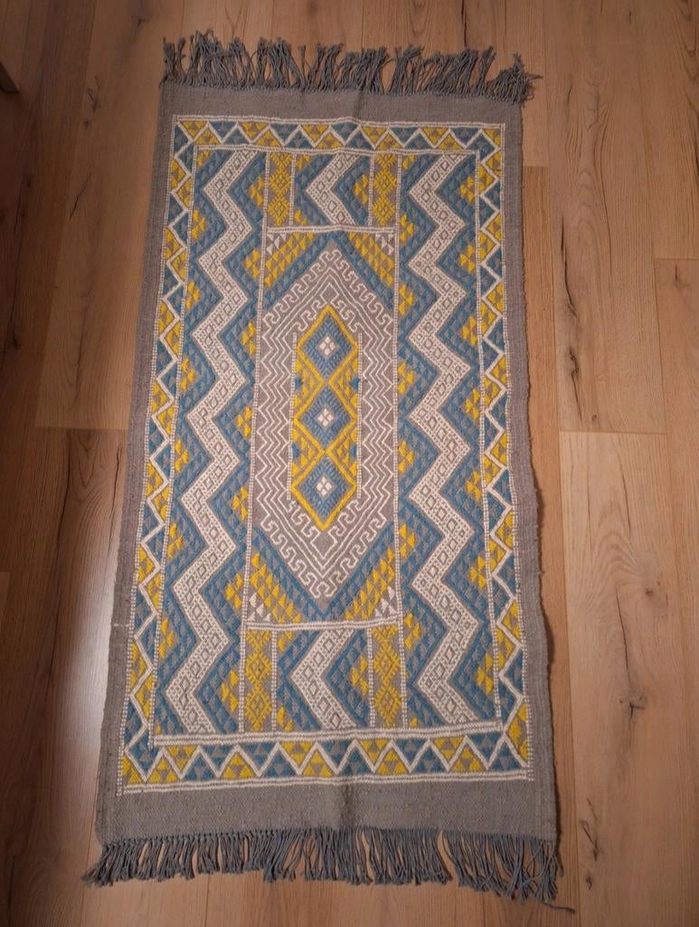 Tapis en laine fait main neuf 140x75cm, Ophalen of Verzenden