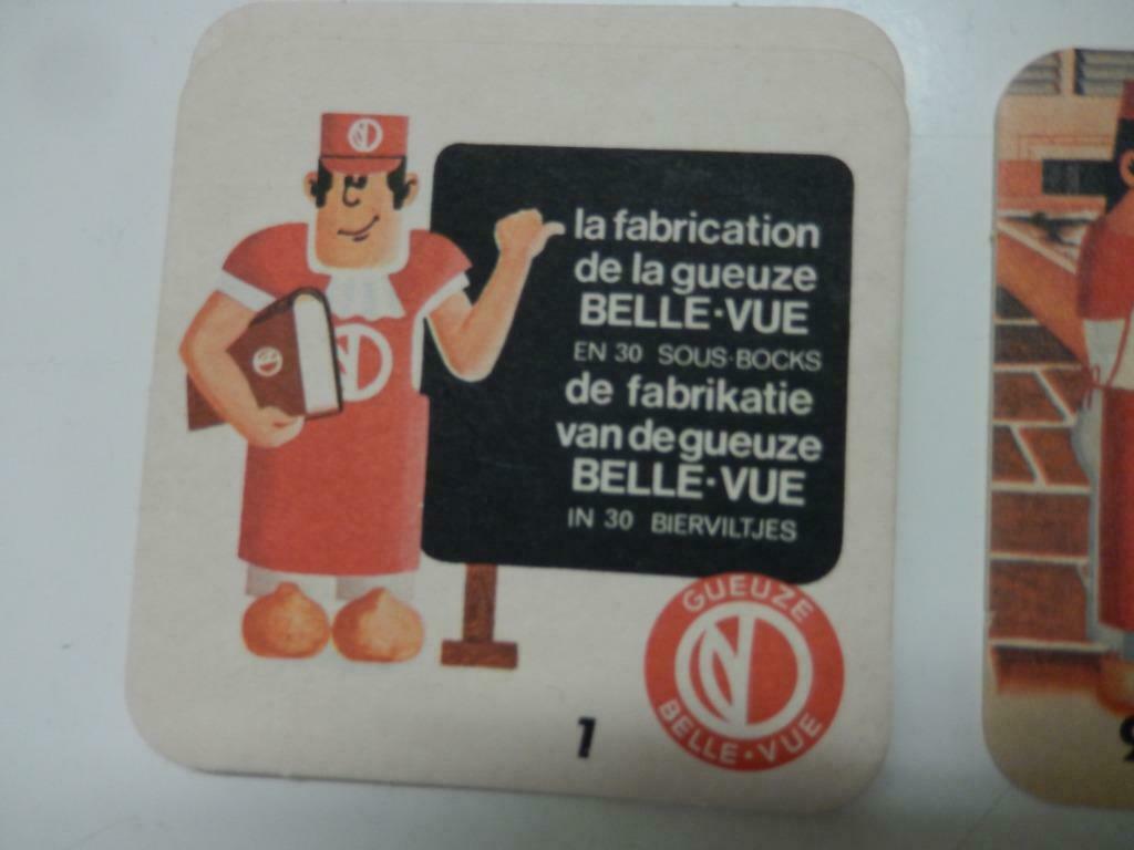 bierviltjes GUEUZE BELLE-VUE (brouwproces deel 1), Enlèvement ou Envoi, Comme neuf, Ustensile