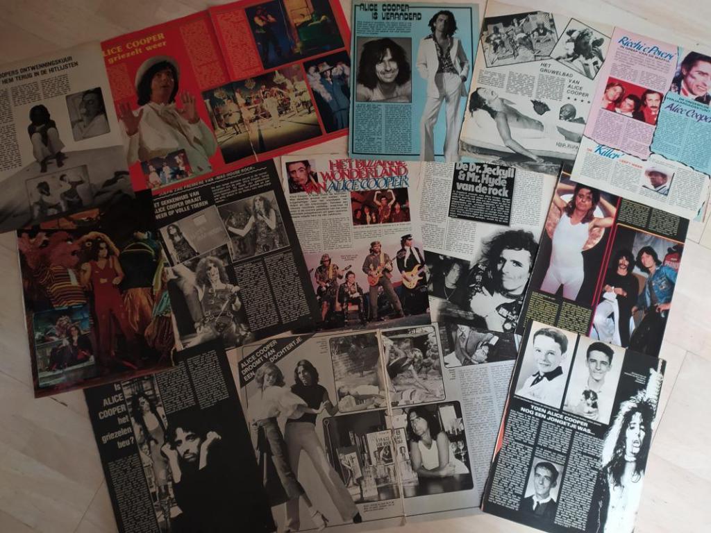 tijdschriftartikels Alice Cooper, Ophalen of Verzenden