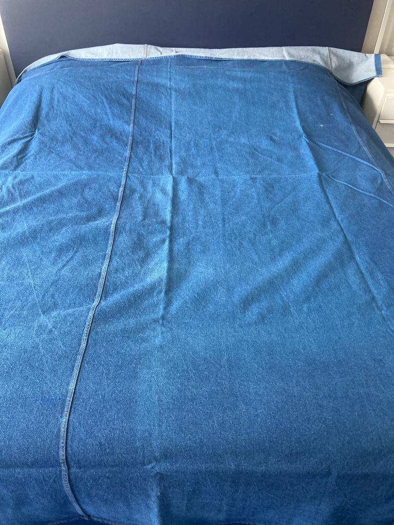 Jeans bed sprei ( 2 pers. )of sofa plaid, Enlèvement ou Envoi, Utilisé