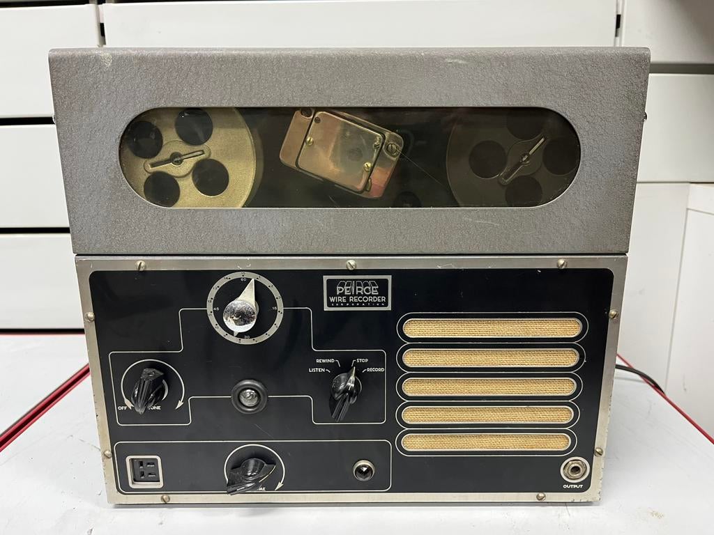 Enregistreur à fil Pierce Wire Recorder – années 40/50, Enlèvement