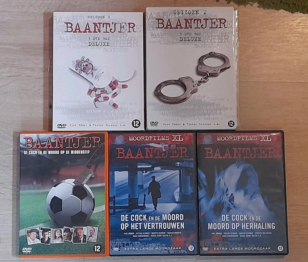 Dvd´s Baantjer seizoen 2 en 9 + xl tv-films, Ophalen of Verzenden, Zo goed als nieuw