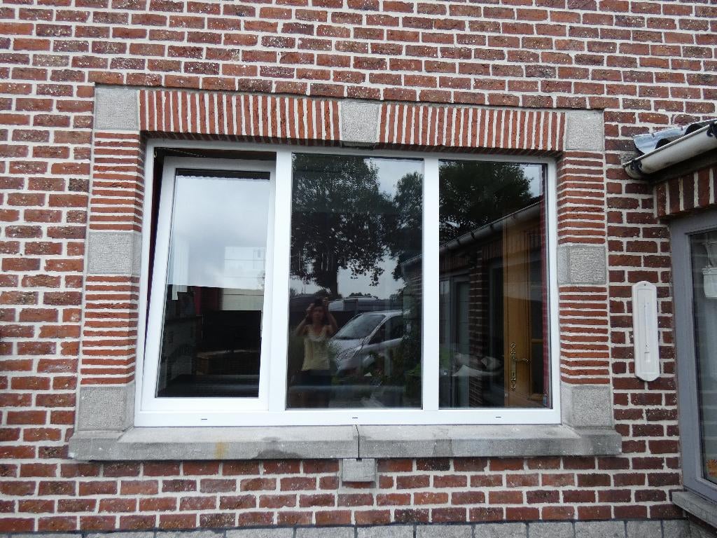 PVC ramen wit verschillende afmetingen, Bricolage & Construction, Vitres, Châssis & Fenêtres, Comme neuf, Fenêtre de façade ou Vitre