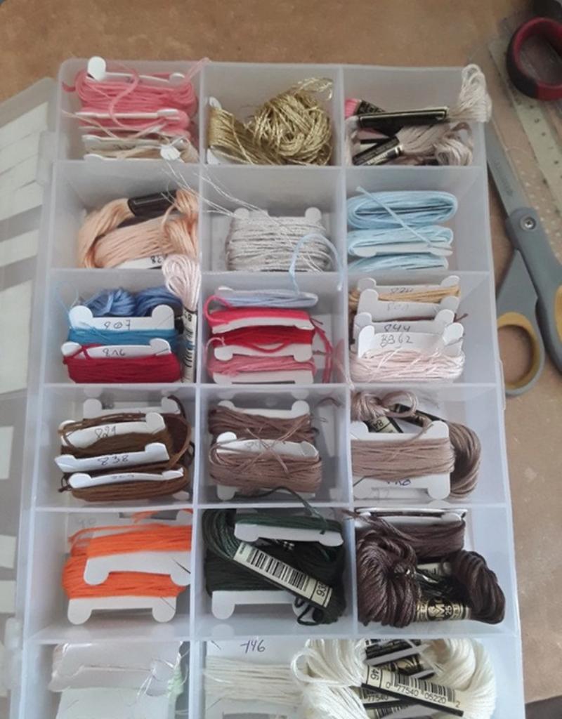 boite fil a broder DMC ( lot no 1 ), Envoi, Utilisé, Broderies à la main, Fil à broder ou Soie