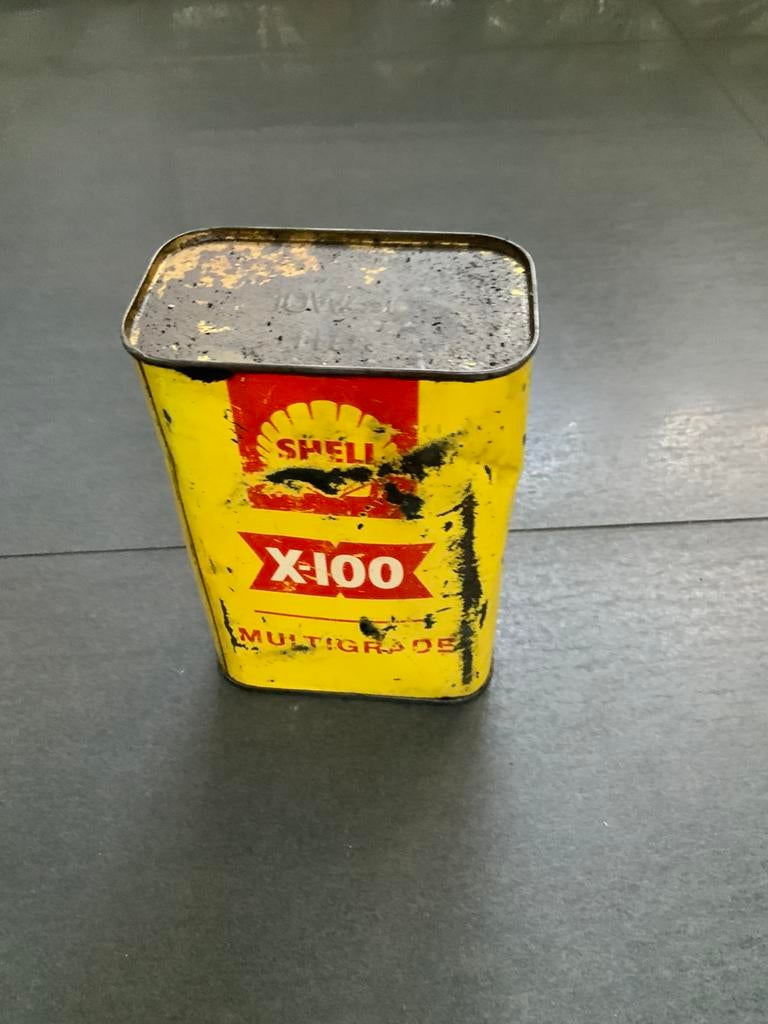 Boîte multigrade Vintage SHELL X-100 de 1 l., Enlèvement ou Envoi, Comme neuf