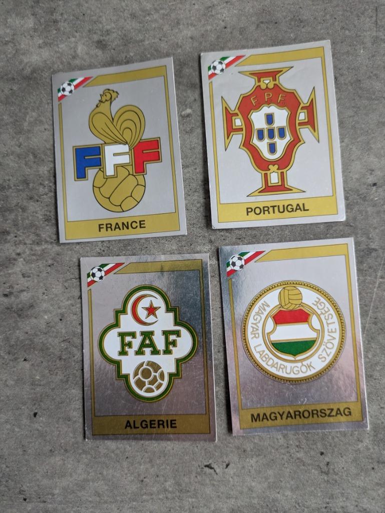 PANINI WORLD CUP MEXICO 86 WK 4 EMBLEMEN VOETBAL, Verzenden