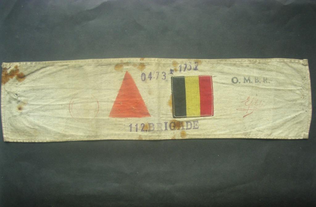 OMBR brassard de résistant armé/actif à la 112ème brigade, Collections, Objets militaires | Seconde Guerre mondiale, Envoi, Autres