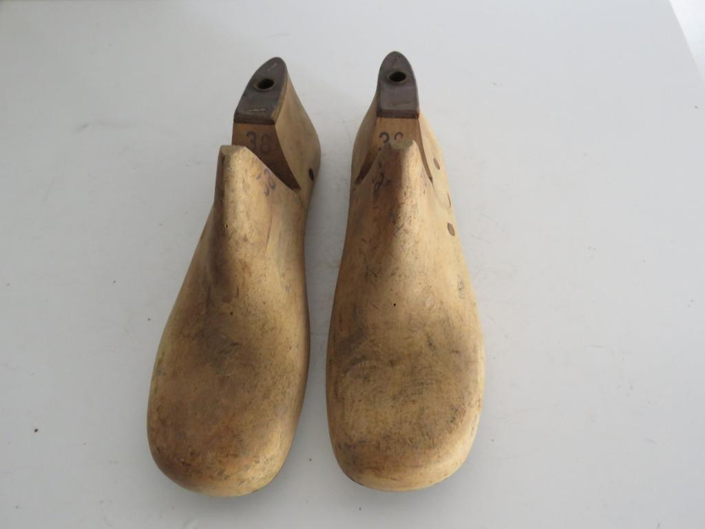 Paar Oude schoenleesten maat 38, Antiek en Kunst, Curiosa en Brocante, Ophalen of Verzenden