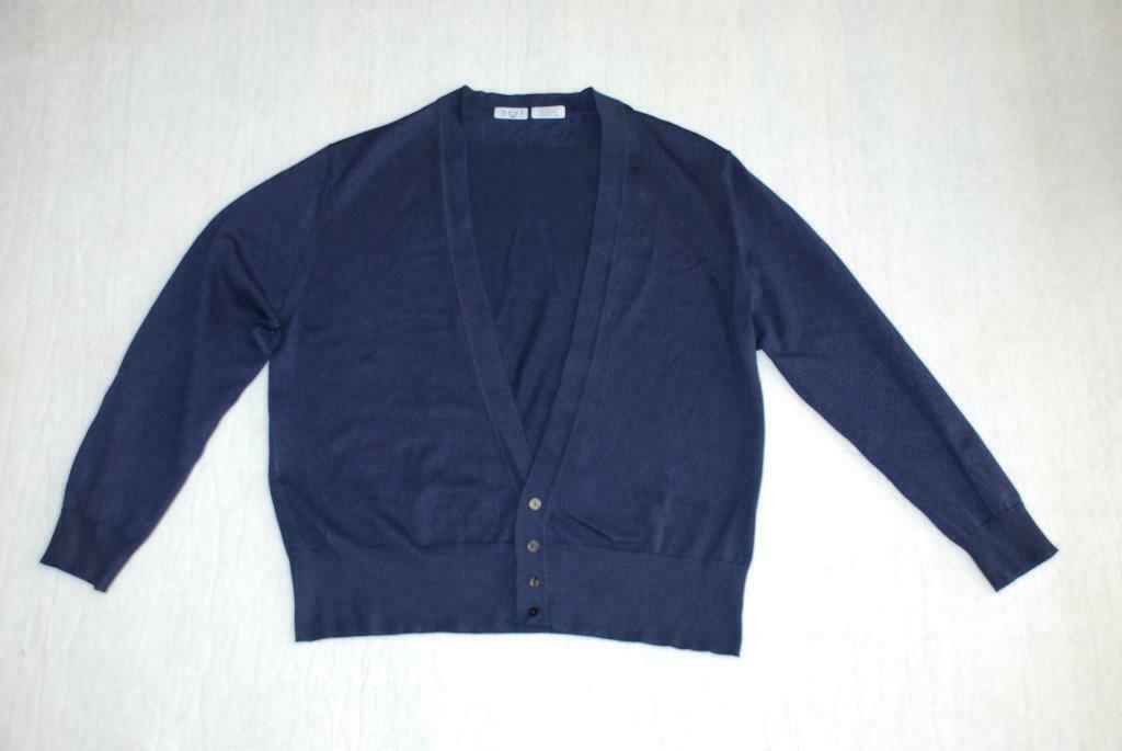 Cardigan bleu pour homme - taille 54, Taille 52/54 (L), Porté, Bleu, Envoi