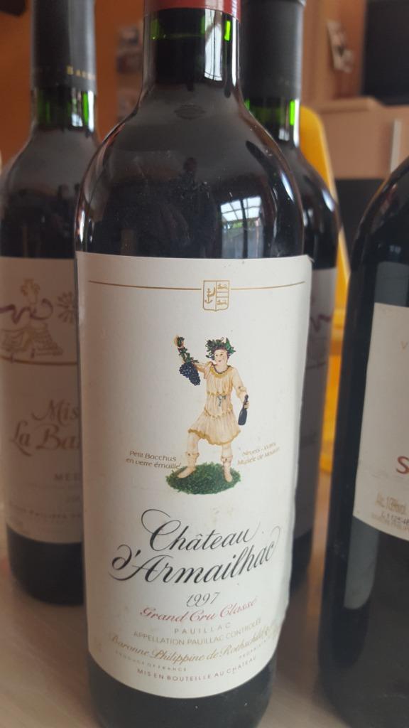 3 bouteilles de Château D'Armailhac 1997, Ophalen, Frankrijk, Nieuw, Rode wijn