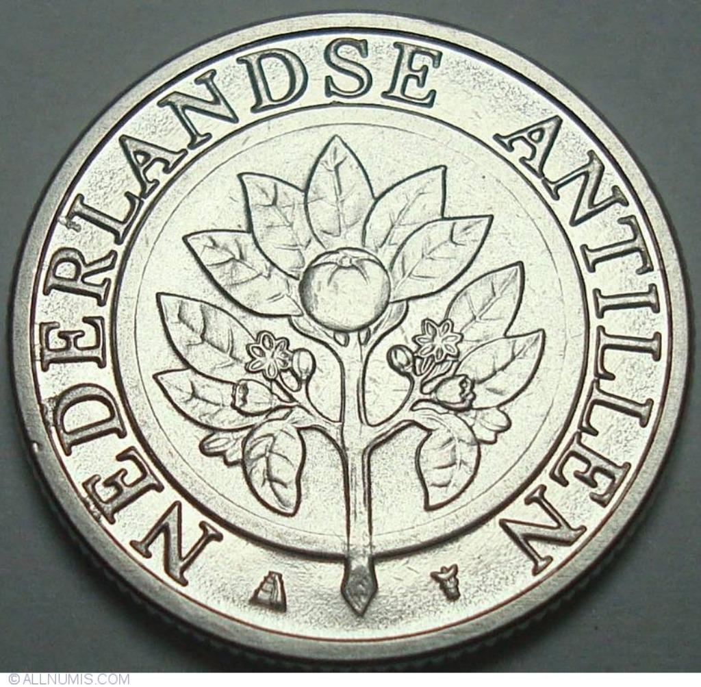Munten Curaçao, Postzegels en Munten, Ophalen of Verzenden, Losse munt