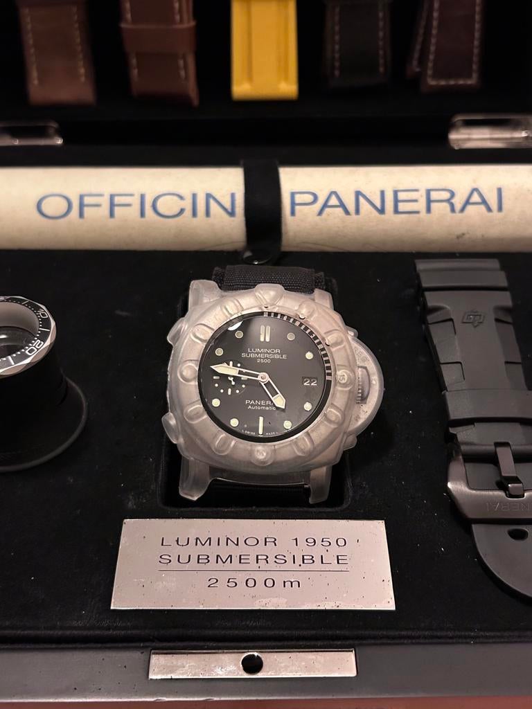 Panerai Luminor Submercible 1950 3 days Titanium 2500M 47mm, Bijoux, Sacs & Beauté, Montre-bracelet, Autres marques, Enlèvement ou Envoi