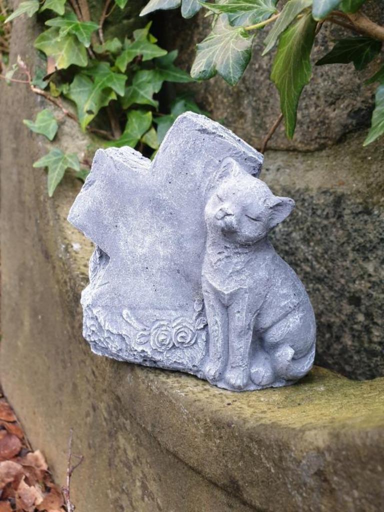 grafdecoratie kat ,poes, Ophalen of Verzenden