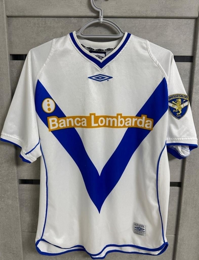 Brescia Roberto Baggio Voetbal Uitshirt Origineel 2004, Enlèvement ou Envoi, Comme neuf