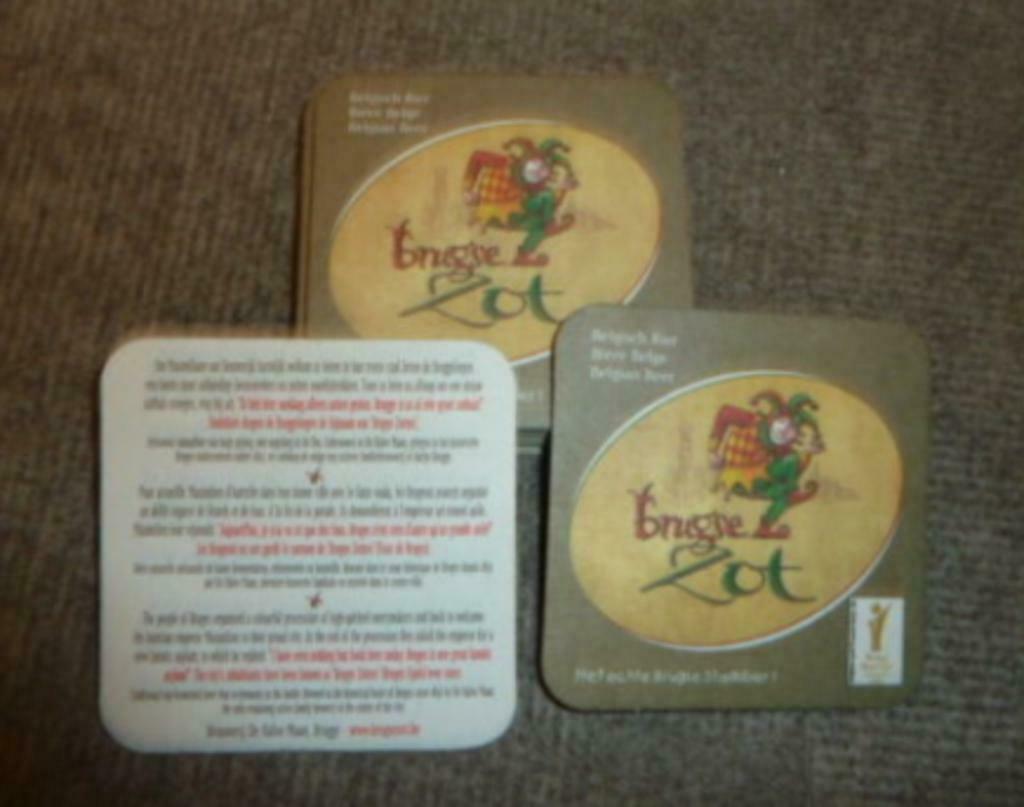 12 nieuwe bier viltjes BRUGSE ZOT Brij. De Halve Maan Brugge, Enlèvement ou Envoi, Neuf, Sous-bock, Autres marques