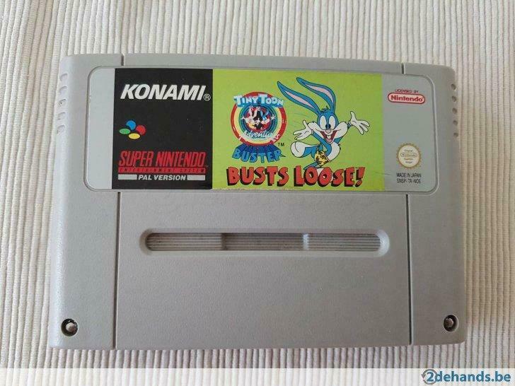 Super Nintendo (SNES)  tiny toon buster busts loose, Enlèvement ou Envoi, Utilisé