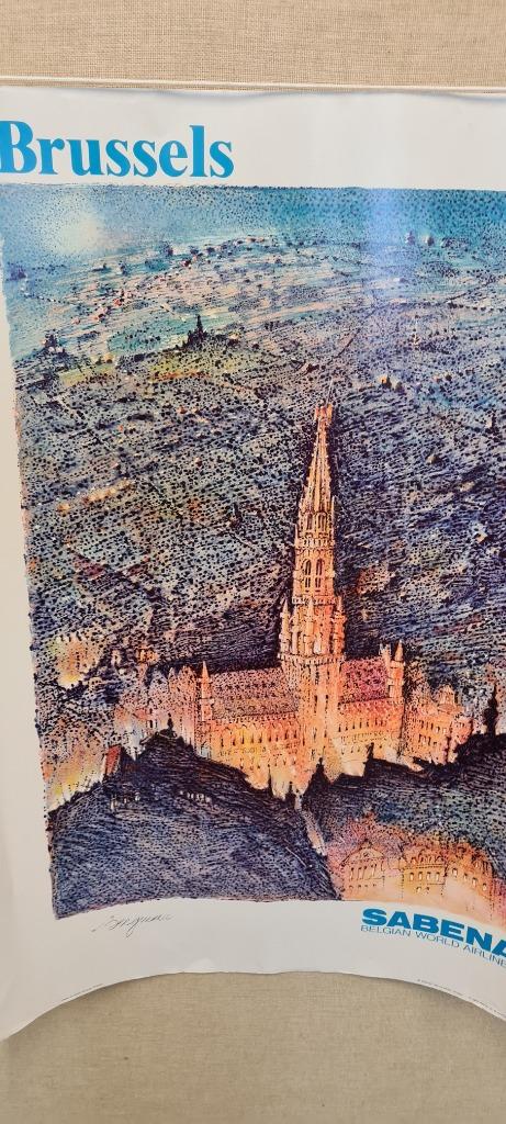 sabena belgian airlines created by robert bergman 1988 Affic, Verzamelen, Ophalen of Verzenden