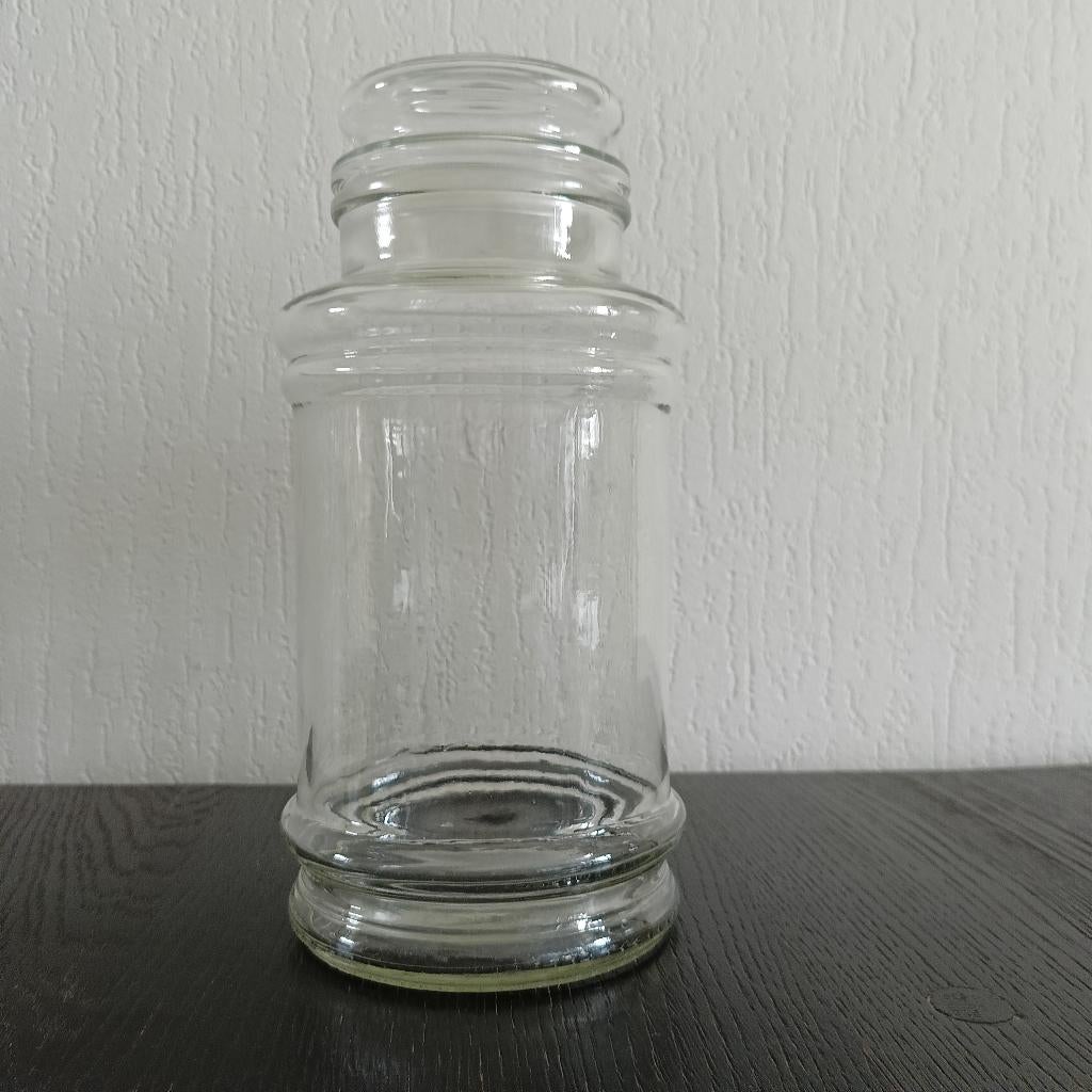 Grote vintage glazen snoeppot., Ophalen of Verzenden