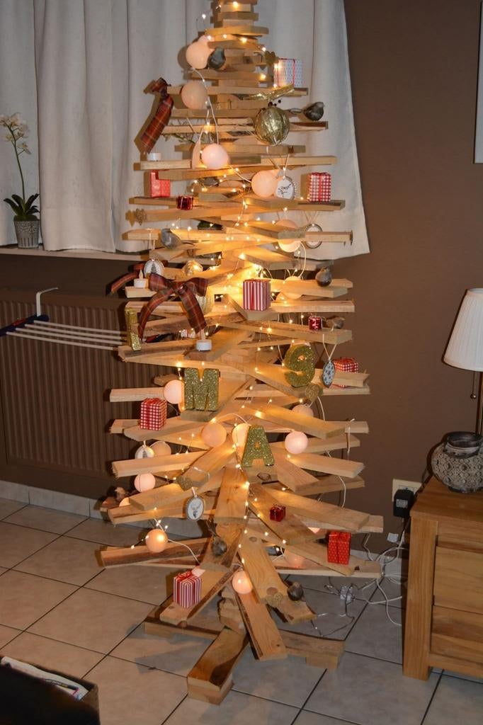 Houten kerstboom 180 cm, Ophalen