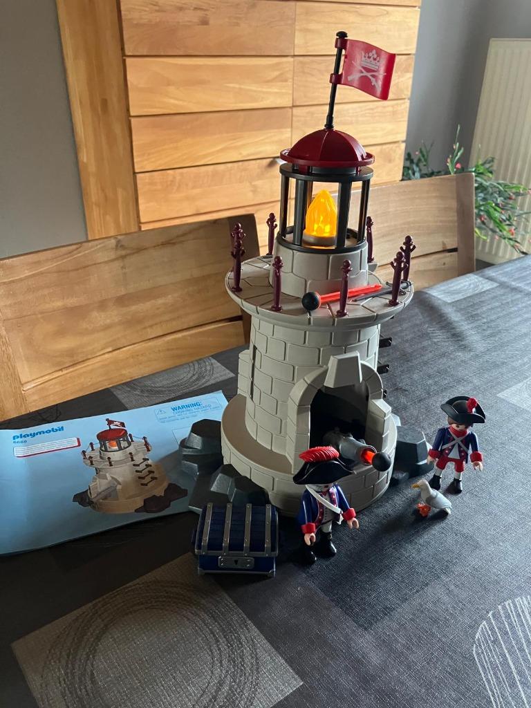 Playmobil Pirates Soldaten met vuurtoren – 6680, Kinderen en Baby's, Speelgoed | Playmobil, Ophalen, Zo goed als nieuw, Complete set