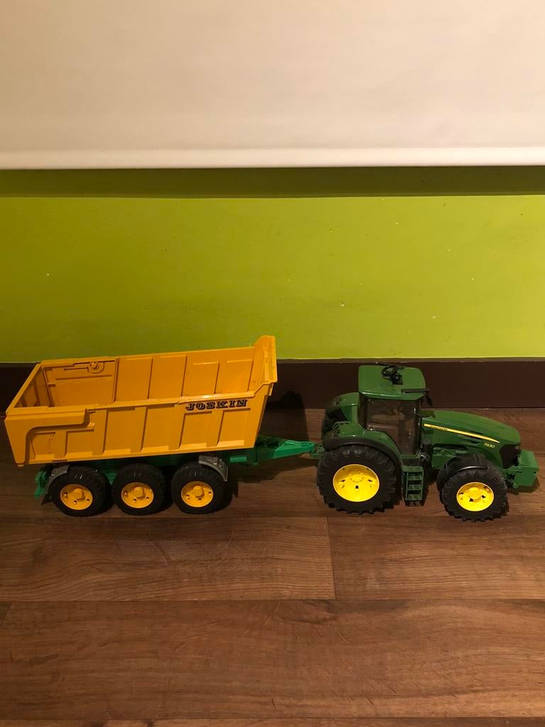 Tracteur avec remorque., Hobby & Loisirs créatifs, Enlèvement, Utilisé, Tracteur et Agriculture