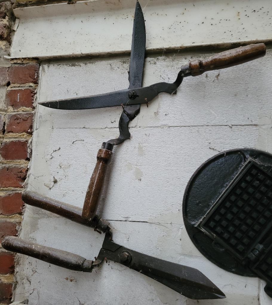 Set van 2 heggenscharen decoratieve scharen, Ophalen of Verzenden, Gebruikt