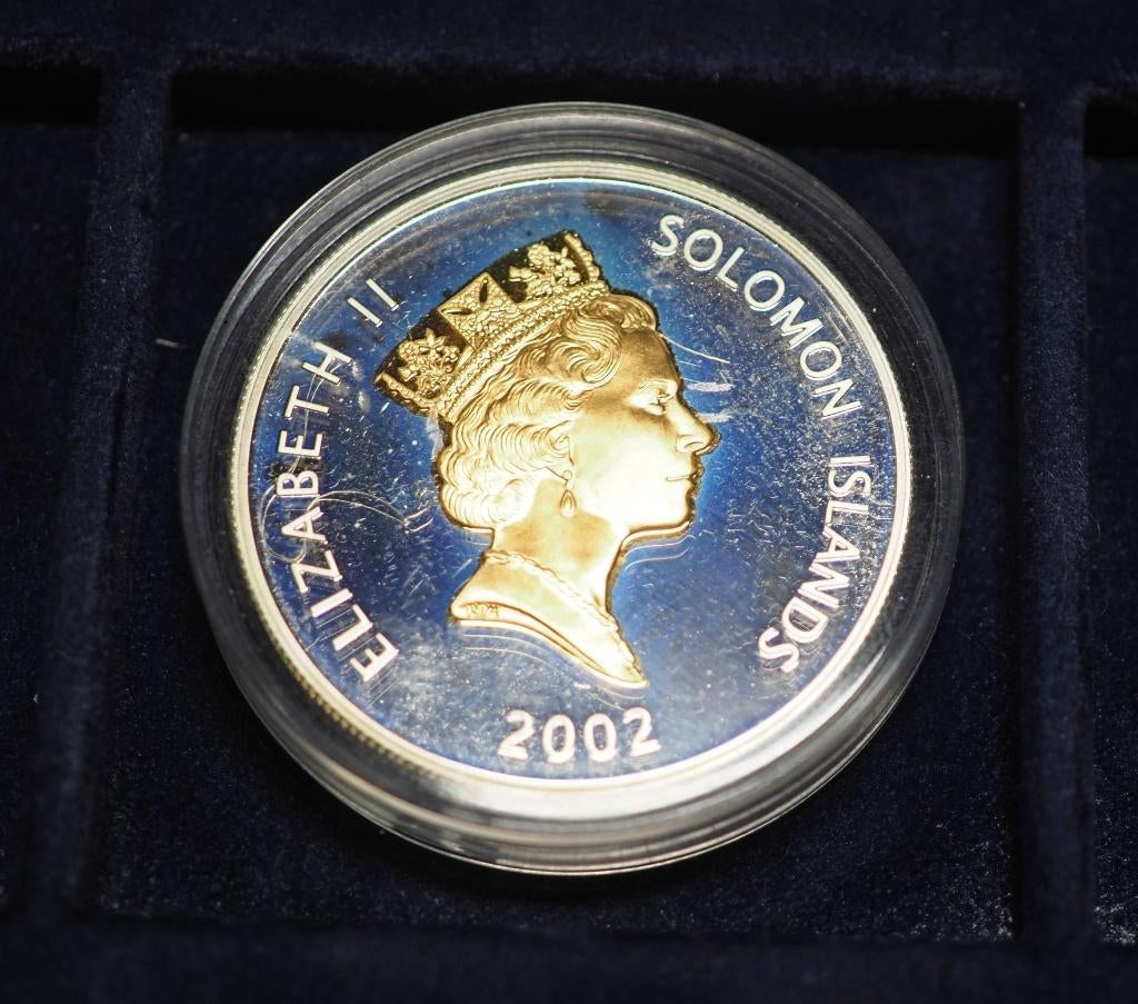 ÎLES SALOMON 2002 US 5$ - Élisabeth II, Timbres & Monnaies, Enlèvement ou Envoi, Argent