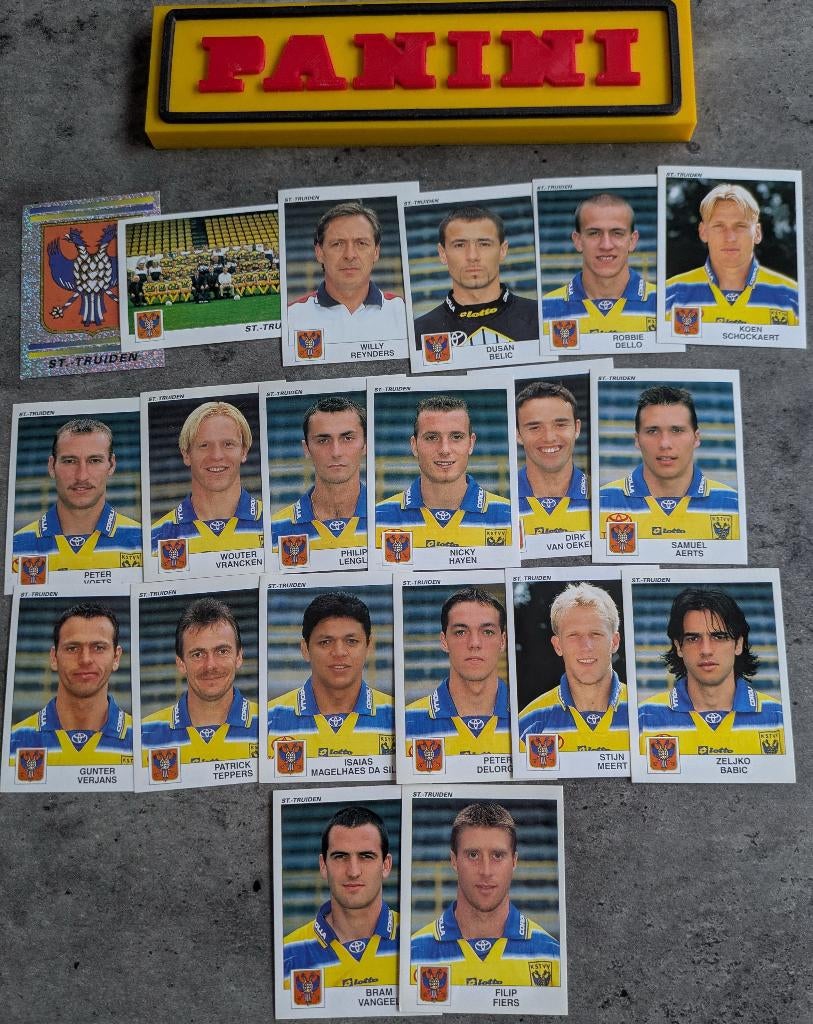 PANINI STICKERS 20X FOOTBALL 2001 ST.-TRUIDEN  VOETBAL, Verzenden, Nieuw