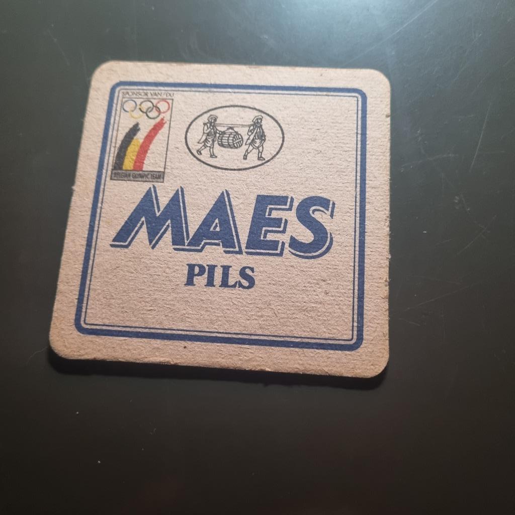 Sous Bock Maes Pils (modèle 8), Ophalen of Verzenden, Gebruikt, Viltje(s), Overige merken