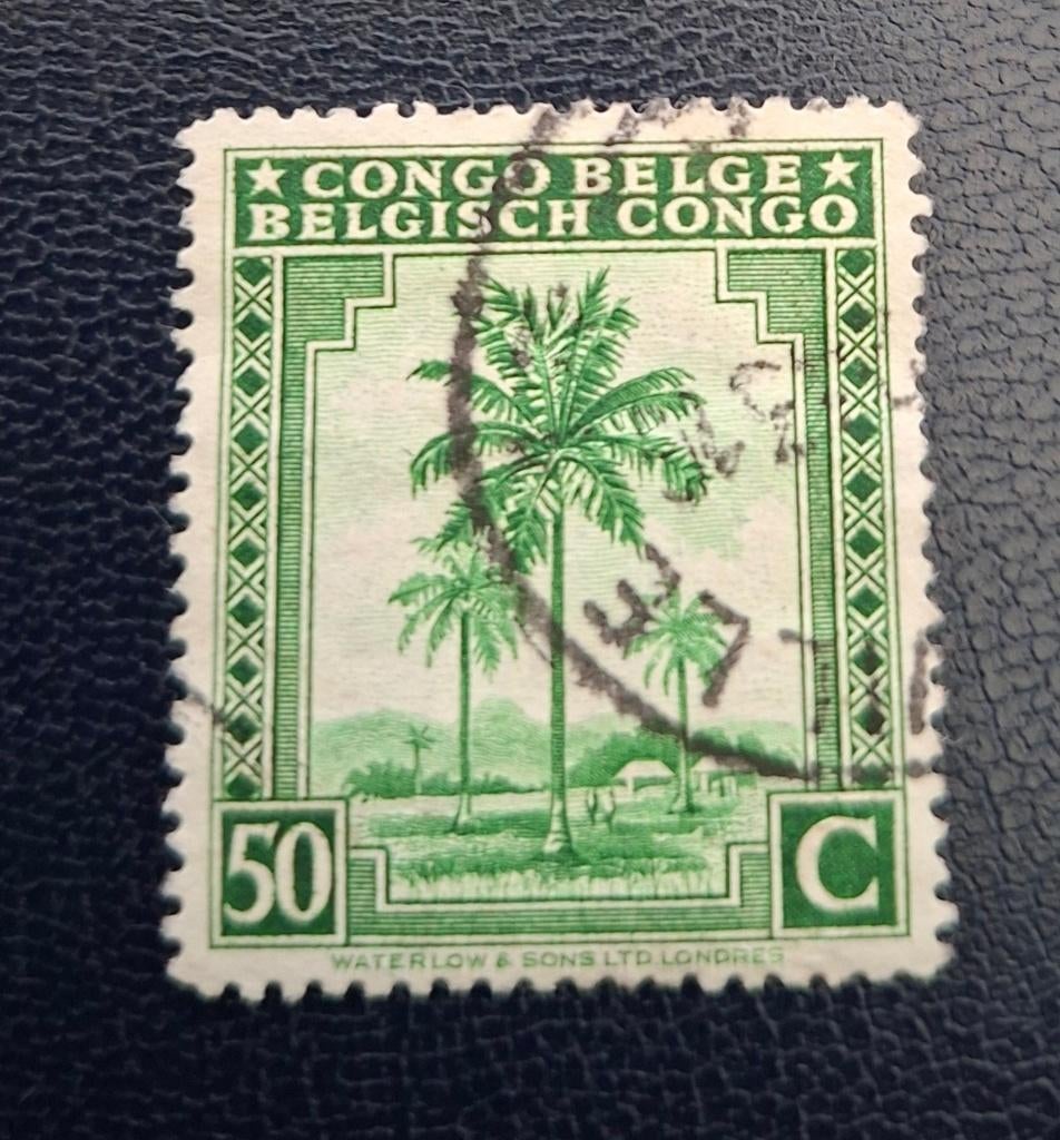 Timbre OBP 254 du Congo belge, Enlèvement ou Envoi, Affranchi, Oblitéré