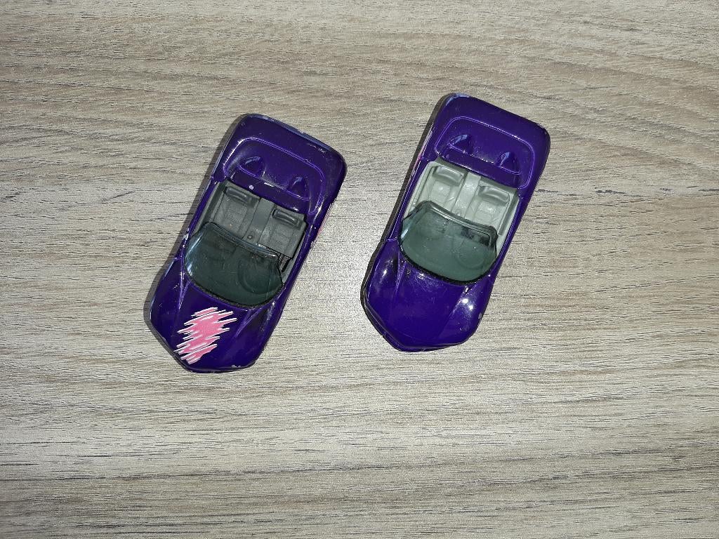 2x Matchbox Corvette Sting-Ray 3 1994 Concept, Ophalen of Verzenden, Gebruikt, Auto
