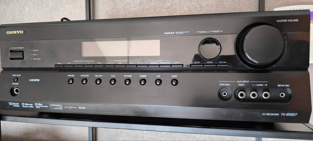 ONKYO - AV-ONTVANGER TX-SR507!!!, Audio, Tv en Foto, Versterkers en Ontvangers, Stereo, Onkyo, Ophalen