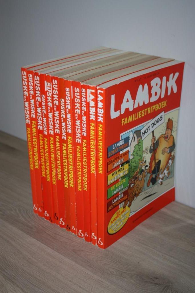 12x Familiestripboeken , Suske en Wiske / Lambik, Boeken, Gelezen, Willy Vandersteen, Ophalen of Verzenden, Meerdere stripboeken