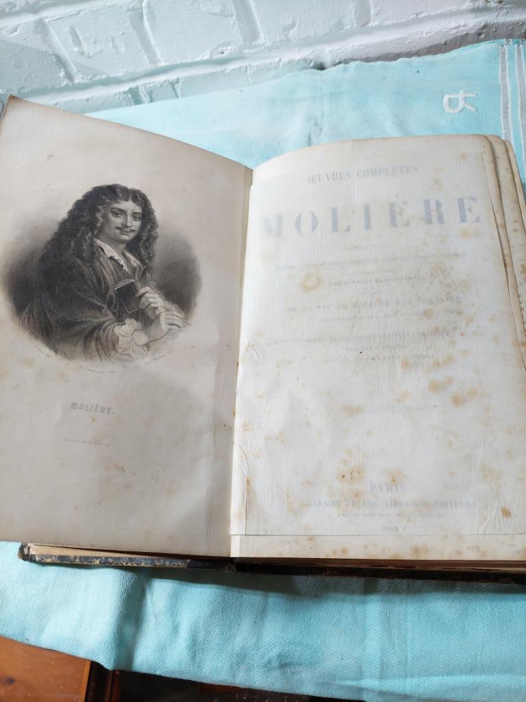 Livre Molière de 1824 vintage, Enlèvement, Utilisé, Belgique
