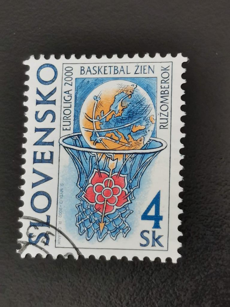 Slovaquie 2000 - sports - basket-ball, carte, globe, Enlèvement ou Envoi, Autres pays, Affranchi