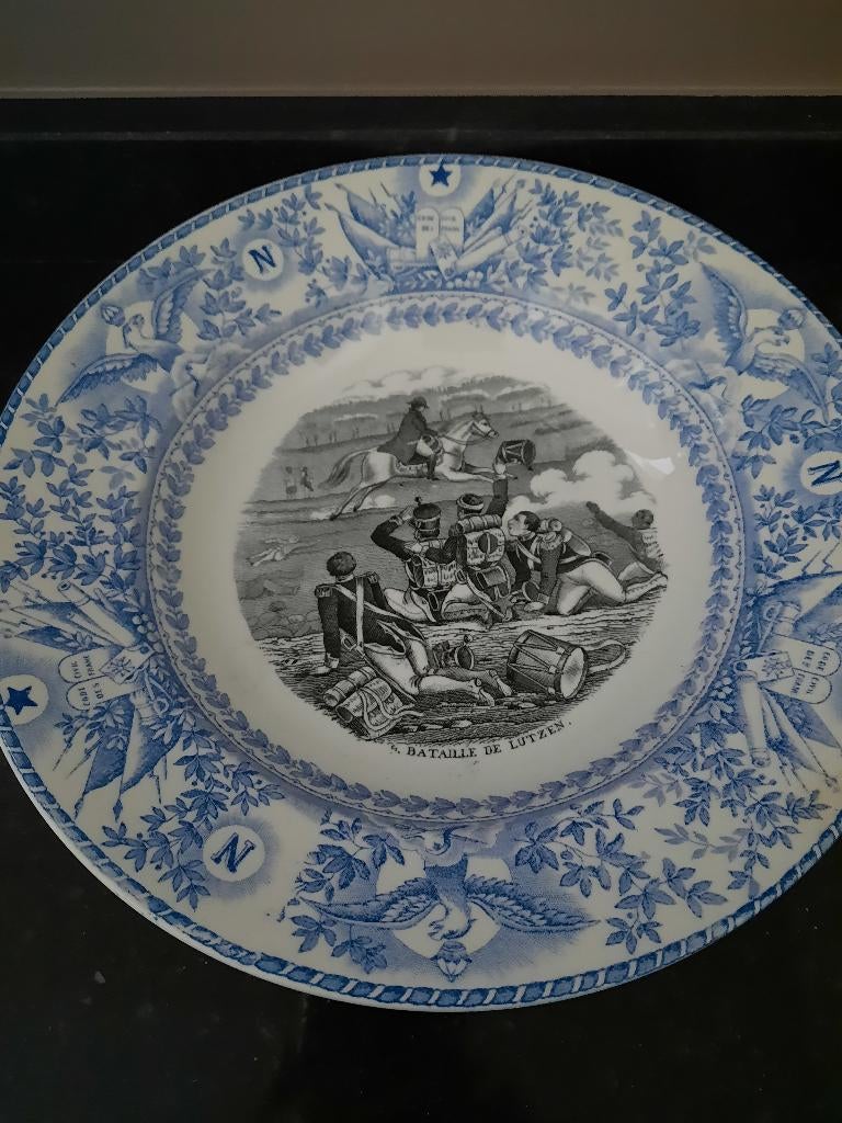 Vintage anciennes assiettes parlantes Napoléon, Antiquités & Art, Enlèvement ou Envoi