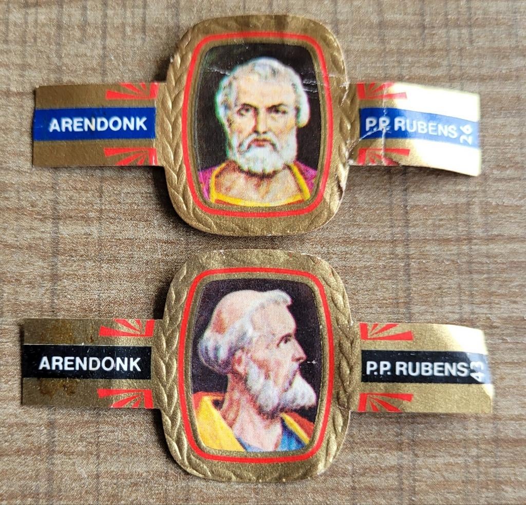2 oude sigarenbandjes: pausen, Enlèvement ou Envoi, Utilisé, Bagues de cigare